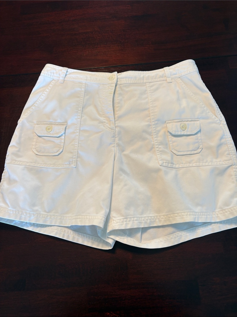 Northern Reflections White Cargo Pocket Shorts